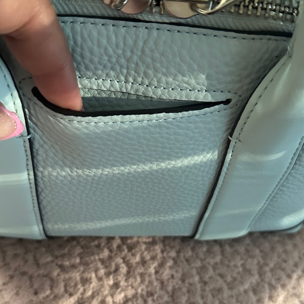 Coach Mint Green Leather small Satchel - Picture 5 of 12